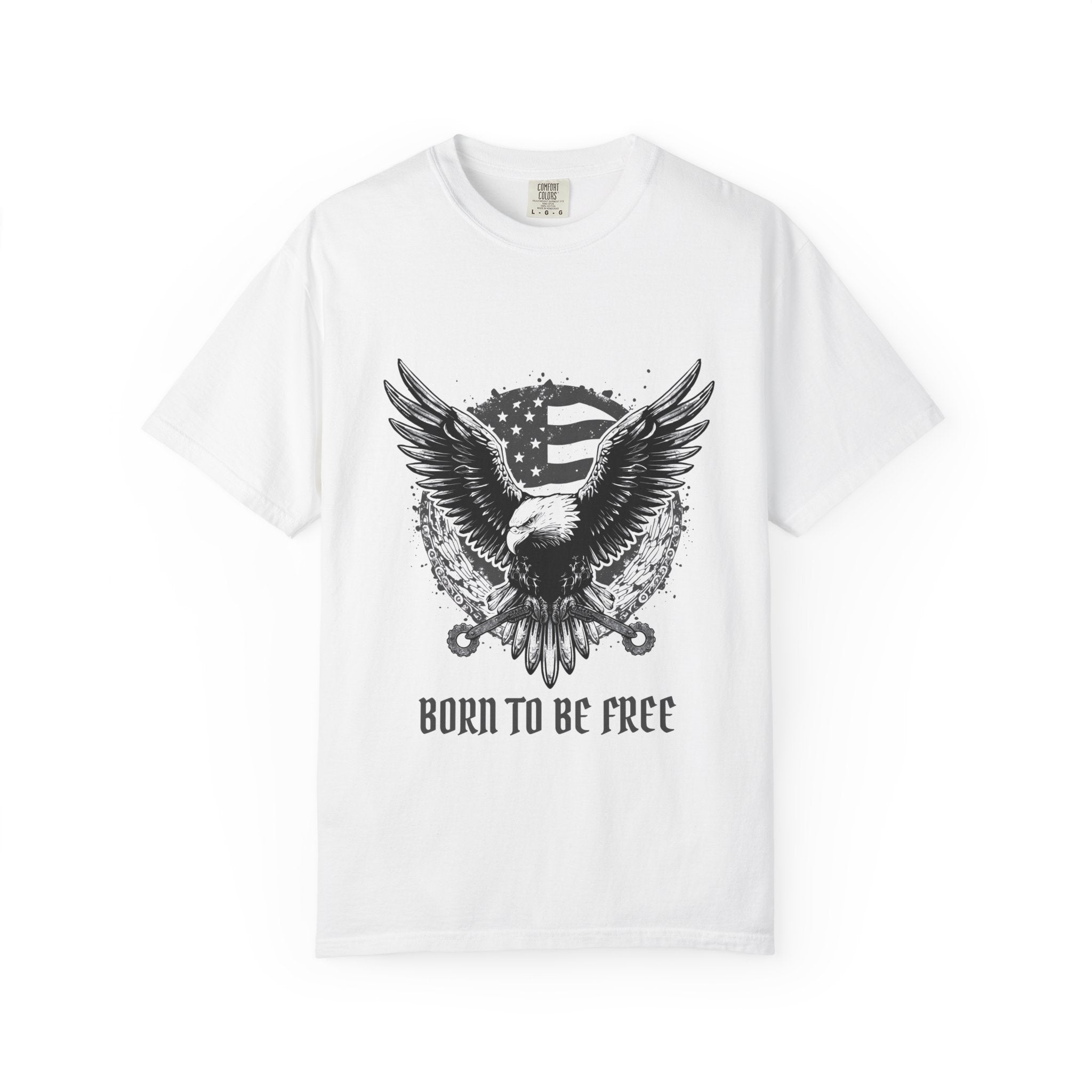 White T-Shirt Born to Be Free
