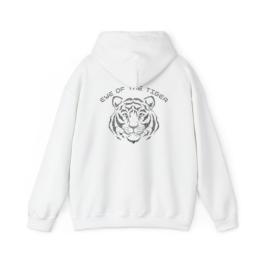 White Hoodie Eye of the Tiger